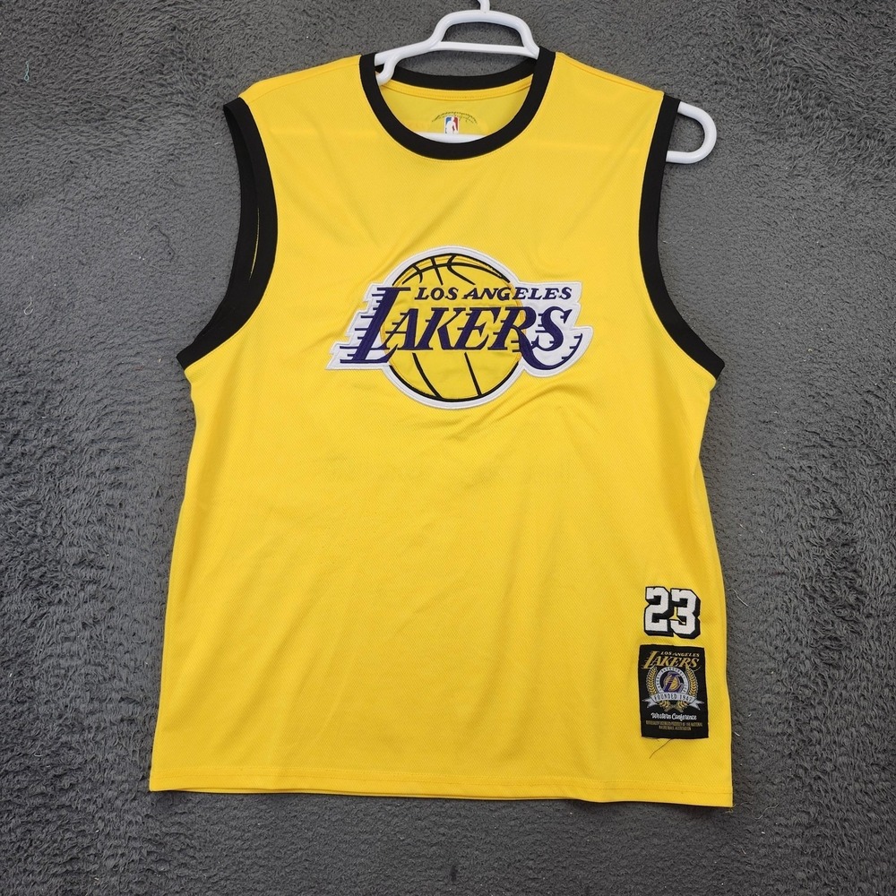 Los Angeles Lakers Jersey Mens Large NBA Basketball LeBron James 23 Polyester